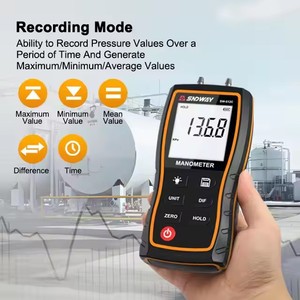 Sndway máy đo áp suất kỹ thuật số có đèn nền LCD Máy đo áp suất chênh lệch pin thấp tự động SW-512B - Product Image 6