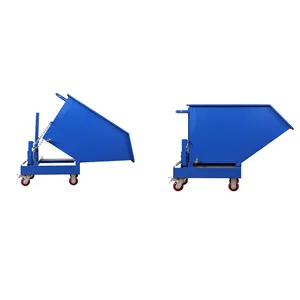 Two Sizes Steel Self-Dumping Forklift Hopper With Armrests for Easy
