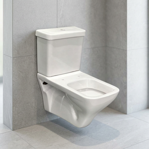 Inodoro de Cerámica de Dos Piezas con Sifón en P, Diseño Moderno y Ecológico, Doble Descarga, Venta al por Mayor - Product Image 6