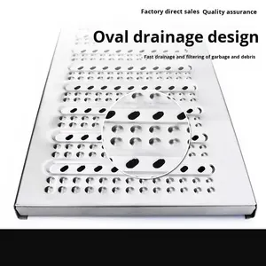 غطاء تصريف حديث من الفولاذ المقاوم للصدأ 201/304 سميك للمطبخ والحمام وحوض الاستحمام والمستشفيات والفنادق - سهل التنظيف وصديق للبيئة - Product Image 3