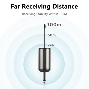 Xtuga <span class=keywords><strong>Microphone</strong></span> Sans Fil Professionnel kim loại UHF Lavalier Micro không dây cho mic không dây cho giáo viên Micro tai nghe - Product Image 6