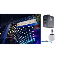 Installation cinétique lustre cinétique lumières de scène grue de levage lumière cinétique treuil cinétique treuil dmx