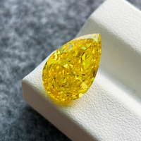 Diamante Cultivado en Laboratorio de 2 Quilates, Corte Brillante en Forma de Pera, Color Vívido Fantasía, Certificado IGI, Diamantes Sueltos