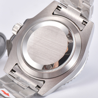 Мужские механические автоматические часы класса люкс Montre Homme, водонепроницаемые до 10 АТМ, из нержавеющей стали, с настоящим сапфировым стеклом, механизм GMT SL3032