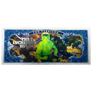 Tarjeta Conmemorativa de Papel de Aluminio Plateado del Superhéroe de Cómics <span class=keywords><strong>Hulk</strong></span>, Regalo Coleccionable - Product Image 2