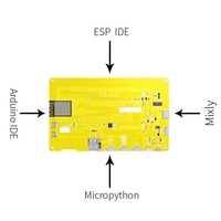 شاشة ذكية ESP32-S3 HMI بذاكرة PSRAM 8 ميجابايت وذاكرة فلاش 16 ميجابايت لـ LVGL مع واي فاي وبلوتوث، شاشة IPS 5 بوصة بدقة 800×480، شاشة LCD ذكية من نوع TFT RGB من ماركة YZY مع لوحة لمس CTP وRTP