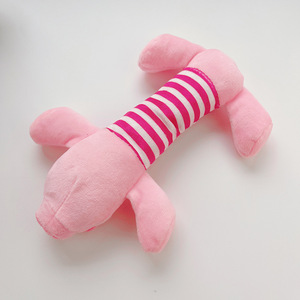Hayvan modeli kırışık gürültü ses interaktif kabarık <span class=keywords><strong>Pet</strong></span> çiğnemek eğitim köpek oyuncak seti özel domuz peluş oyuncak köpek - Product Image 3
