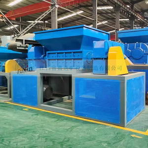 Dual Shaft Shredder For Wood Tree Roots <b>Rubber</b> Silicone Leather Pipe <b>Paint</b> Drum Titanium Sponge Waste Treatment Machinery - Product Image 1