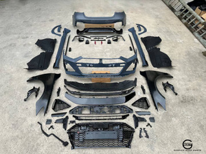 Kit carrosserie A7 à RS7 pour voiture 2019 + Audi A7 S7 à RS7 pare-chocs avant arrière garde-boue jupe latérale 1:1 Kit carrosserie large Rs7 - Product Image 2