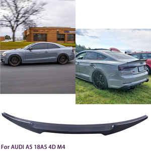 Para AUDI A5 S5 RS5 B9 4 puertas Sportback M4 estilo fibra de carbono alerón trasero alerón del maletero 2016-2025 - Product Image 2