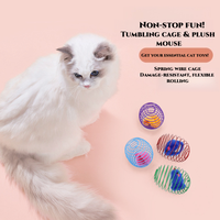 Offre Spéciale Écologique Classique En Peluche Chat Printemps Boules Jouet Extensible Rolling Balls pour Chatons Moderne Dessin Animé Souris Slinky Rats