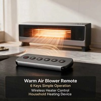 Control remoto RF de 6 teclas para calefactor de aire caliente, controlador de calefacción de repuesto ABS, OEM ODM personalizado JCXK