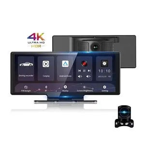 DVR de voiture 10.26 pouces Dash Cam 4K 2160P Carplay Android Auto Video Drive Recorder Stream Dashcam Truck Car Camera 5G Wifi AUX