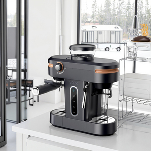 Máquina de Espresso Comercial Profesional de 15 Bares con Molinillo Integrado, Semiautomática, para Uso Doméstico y en la UE/EE. UU. - Product Image 1