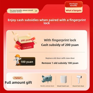 Meixin Modern Interior Villa Use Steel Waterproof Anti-Theft Security <strong>Door</strong> with Fingerprint Lock Smart Home - Product Image 5