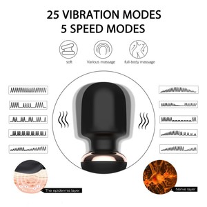 YJ Kabelloser Ganzkörper-Vibrator für Erwachsene, Handmassagegerät, hautfreundliches Silikon, USB-wiederaufladbar, IPX6 wasserdicht - Product Image 4