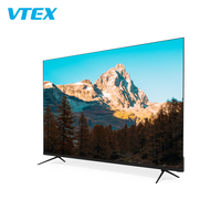 Téléviseur LED Sans Cadre à Grande Mémoire, Écran 4K UHD FHD Mince, WiFi, Android Smart TV, 55 60 65 70 Pouces
