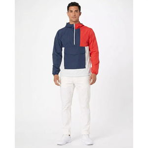High Quality Custom Made Design Wind <b>Jackets</b> <b>Men's</b> Zip up <b>Lightweight</b> Waterproof <b>Rain</b> <b>Jacket</b> with Stand Collar and Front Logo - Product Image 1