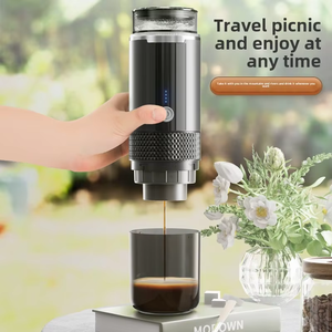 ポータブル全自動USBエスプレッソコーヒーメーカーミニ電気旅行コーヒーメーカーステンレス鋼ハウジングカーRV屋外用 - Product Image 3