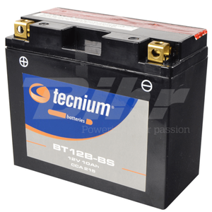 แบตเตอรี่ตะกั่ว-กรด AGM รุ่นใหม่ Tecinium BT12B-BS 12V 10Ah 18.9A 120Wh สำหรับ KYMCO YT12B-BS - Product Image 1