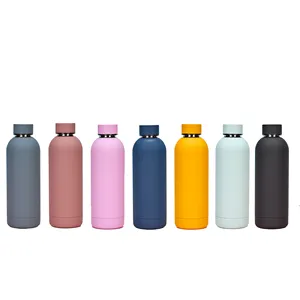 Custom Double Wall Insulated 304 Stainless Steel Milk Yoga Gym Sports Water Bottle Stainless Steel With Custom Logo Water Bottle