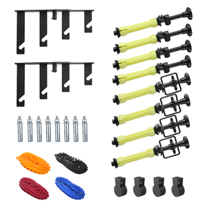 Sistema di Supporto per Sfondo Fotografico a 4 Rulli con Montaggio a <span class=keywords><strong>Parete</strong></span>, 2 Ganci Pieghevoli, 8 Barre Espandibili, 4 Catene - Product Image 6