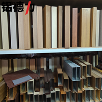Profilés en aluminium décoratifs pour panneaux muraux, cadres pour plafonds tendus, profilés industriels en aluminium Octanorm, couleur bois