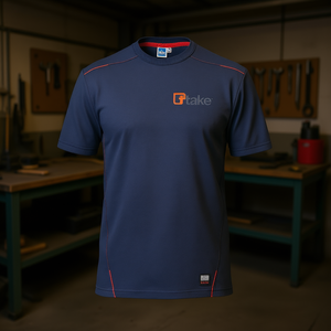 Ttake T-shirt à manches courtes bleu taille S Workwear - Product Image 3