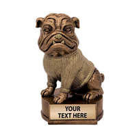 WeiVista - Placa de Identificación Personalizada de Alta Calidad, Trofeo de Bulldog de Resina, Fábrica Mayorista