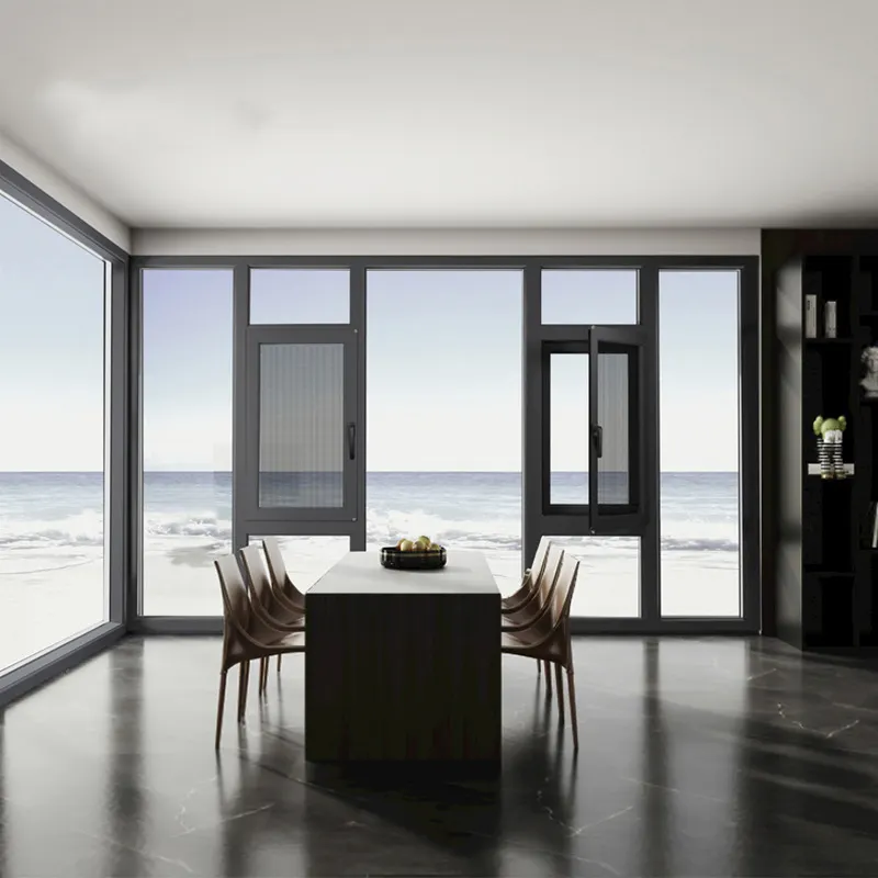 뛰어난 단열과 스타일을 제공하는 알루미늄 여닫이 창으로 집의 효율성을 높여보세요