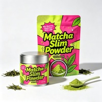 Poudre de Matcha Minceur Marque Blanche 100% Naturelle, Boisson au Thé Vert, Remplacement de Repas pour le Remodelage Corporel, Soutien à la Santé Intestinale et au Métabolisme