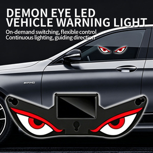 Nueva Luz LED Solar para Auto con Ojo de Demonio, Luz de Advertencia LED, Luz Ambiental para Ventana Trasera - Product Image 5