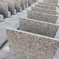 Dalles et plaques de granit bleu nacré poli au design moderne pour revêtement de villa et plan de travail de cuisine