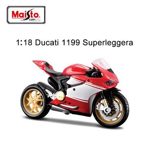 Modèle de moto en plastique Maisto Meichi à l'échelle 1:18, Kawasaki Ducati, piles alcalines AA, simulation de contrôle par force, jouet unisexe - Product Image 5