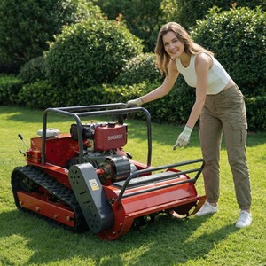 High Power Single Cylinder RC Flail <b>Mower</b> 800mm/1000mm All-Terrain <b>Tracked</b> - Product Image 3