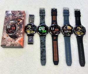 Montre connectée GPS de sport en plein air Ht42 la plus récente 2026 avec lampe de poche, altimètre, baromètre, boussole, étanche 3ATM pour hommes - Product Image 2