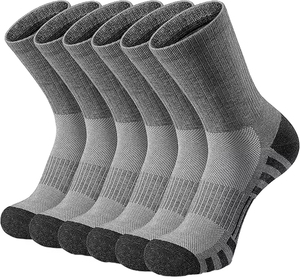 Custom Logo Hiking <b>Socks</b> with Breathable Performance and Recycled Material Crew <b>Socks</b> for Men and Women - Product Image 1