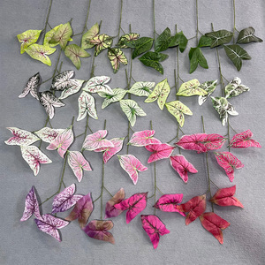 Plante Artificielle Feuille de Gourde à Trois Têtes 30cm-100cm Décoration Mariage Maison Vitrine - Product Image 2