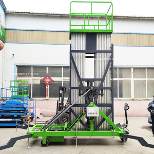 Mesin pengangkat tangga listrik, mesin pengangkat teleskopik 12 meter <span class=keywords><strong>32</strong></span> kaki ringan untuk kerja Aerial 380V 4M tangga elektrik - Product Image 5