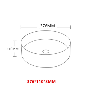 <span class=keywords><strong>Lavabo</strong></span> de Encimera <span class=keywords><strong>Circular</strong></span> Grande de Acero Inoxidable 304 para Hotel, KTV, Villa, Casa de Huéspedes - Product Image 3