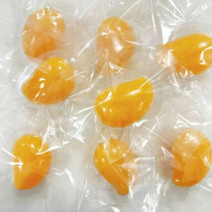 Lal sertifikalı Mango şeklinde 3D sakızlı şeker 80 g/adet meyveli lezzet kabarcık ambalaj toptan soyulabilir Chewy meyve Gummies - Product Image 1