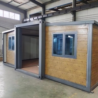 Contenedor de remolque de viaje móvil expandible casa remolque pequeña casa en remolque con ruedas debajo de la casa rodante