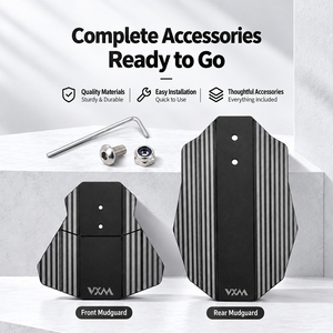 Guardabarros plegable VXM PPS, fácil de instalar, guardabarros para rueda delantera y trasera, accesorios para bicicleta plegable Brompton - Product Image 6