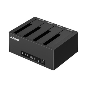 MAIWO K3084CL 4-Bay SATA HDD-Kloner 1:3 Externe USB-C 5Gbps Dockingstation für 2,5/3,5 Zoll HDDs Lesen/Schreiben von 4 <span class=keywords><strong>Festplatten</strong></span> Werkzeuglos Kunststoff - Product Image 1