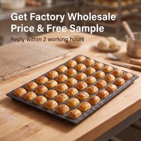 Plateau en silicone renforcé de fibre de verre réutilisable, moule antiadhésif à 42 cavités pour la pâtisserie, gâteau carré, muffins