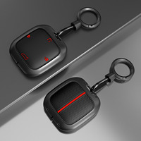 Étui de protection intelligent pour clé de voiture Chang'an en alliage de zinc, carré, anti-rayures, avec boucle