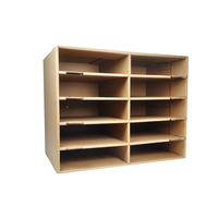 Boîte de rangement pour livres et dossiers en carton rigide recyclable pour bureau, avec laminage mat et gaufrage, pour usage scolaire