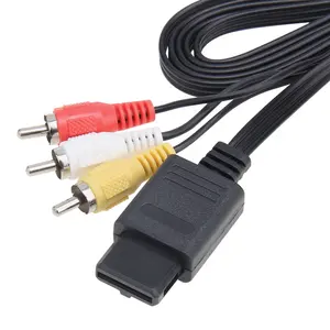 1,8 м Аудио ТВ Видео кабель AV 3RCA шнур провод для Nintendo 64 N64 SNES NGC Game Cube аксессуар
