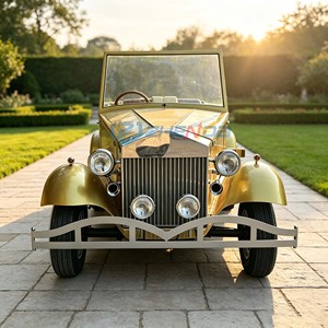 Voiture de tourisme électrique rétro jaune de luxe de haute qualité, taille personnalisable, en matériaux composites pour - Product Image 3