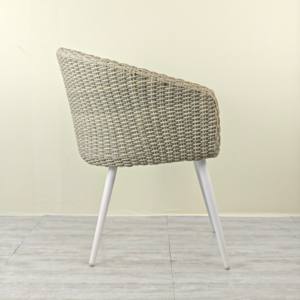 Silla de jardín de montaje de metal de aluminio de lujo para uso en interiores y exteriores para dormitorios, comedor, cafeterías, villas, hoteles, salida de fábrica - Product Image 2